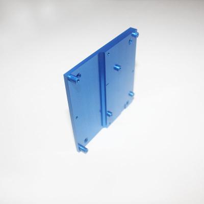 China Custom Aluminum Blue Anodizing Heat Sink Plate For Industry Products for sale