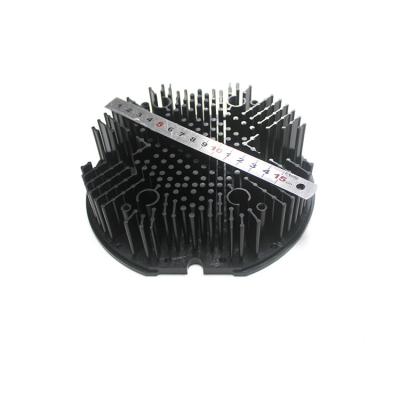 China Round Aluminum 1070 Cold Forged Heat Sink For LED Cooling Anodizing Black 15cm for sale