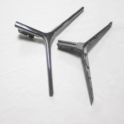 China Anodizing Grey Zinc Die Casting Alloys Aluminum TV Holder For 400T Machine Casting for sale