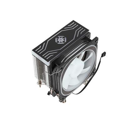 China 4pcs Pipe Black And White CPU Cooler , 12VDC ISO9001 CPU Liquid Cooling Radiator for sale