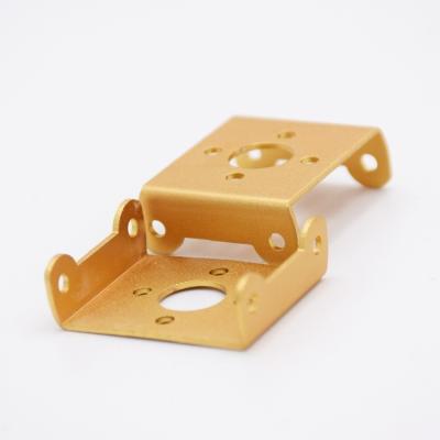 China Waterdichte AL5052-Roestvrij staal het Stempelen Delen met het Schilderen Gouden Oppervlaktebehandeling Te koop