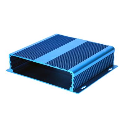 China AL6063-T5 Aluminum Profile Enclosure Box With Upper Cover Practical Anodizing Black for sale