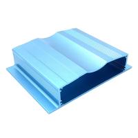 China Blue Sand Blast Extruded Aluminium Housing Enclosures For Electronics Anti Rust for sale