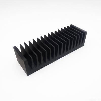 China Anodizing Black T Profile Cast Aluminum Extruded Heat Sink ISO9001 for sale