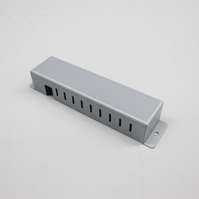 China Galvanized S0013 Metal Sheet Enclosure , Screen Silk Extruded Aluminum Led Housing for sale
