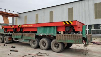 China Carro de transferencia de riel curvado plano para personalización carga de 10 toneladas para talleres en venta