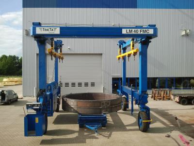 China Safety Overload Limiter Rubber Tired Gantry Crane 80 Ton Easy Operation for sale
