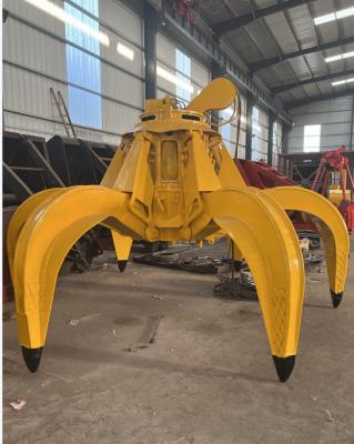 China High Efficiency Hydraulic System Crane Grab Bucket For Scrap Steel Easy To Handle for sale