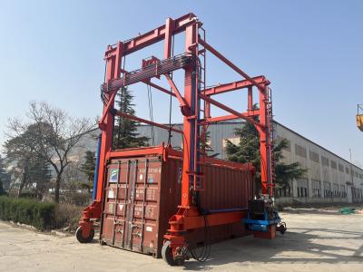 Китай Промышленные применения прокладывают рельсы установленный кран на козлах 40T 60T контейнера продается