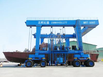 China Blue Color Gantry Boat Lift Crane 20 Tons For Shipbuilding Industry for sale