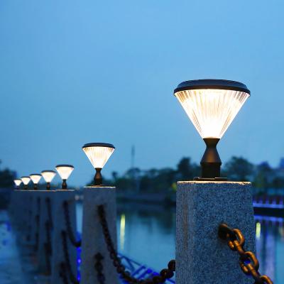 China 5V 4.5W Street Led Post Lamp Light Fixtures Solar Garden Landscape for sale