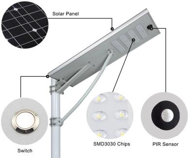 China Electric Integrated Led Solar Street Light 200w Ip65 4 Heads 1070x300x50mm for sale