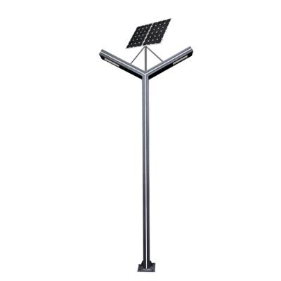 China 60W Courtyard Led Solar Street Lamp 60w Double Lamp Caps For Two Way Lanes for sale