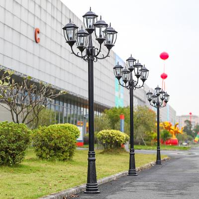 China Modern LED Solar Garden Lights Repair European Courtyard Lamp 2m 4.5m Ip65 for sale