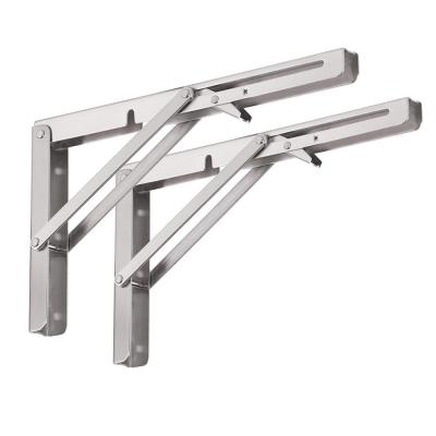 China Triángulo L de acero inoxidable ajustable estante del banco del soporte de la tabla de plegamiento del montaje en la pared del ángulo en venta