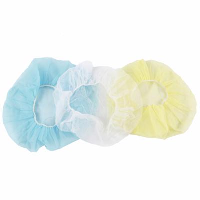 China Colorful Non Woven Medical Products PP Disposable Bouffant Cap for sale