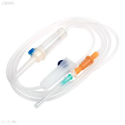 China 150cm Transparent Medical Disposable IV Infusion Set With Air Vent for sale