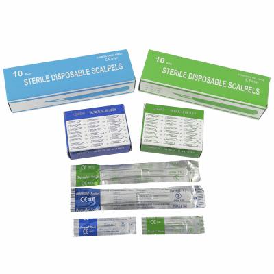 China Medical Disposable Supplies Hojas De Bisturies 10 Surgical Scalpel Blade for sale