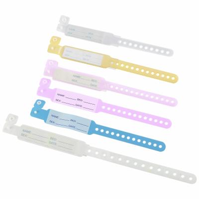 China Infant Pediatric Medical Disposable Supplies Hospital Patient ID Bracelet for sale