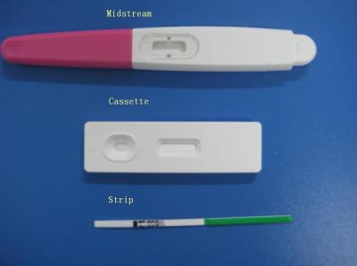 Chine Kits jetables médicaux diagnostiques d'essai du milieu du courant HCG d'hormone chorionique gonadotrophique d'approvisionnements à vendre