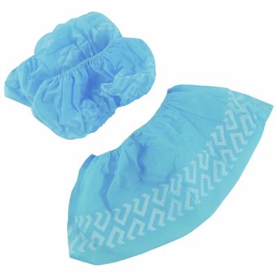 China Disposable Non Woven Medical Products 20-35gsm PP CPE Waterproof Shoe Cover for sale