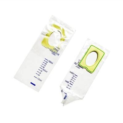 China 100ml 200ml Medical Disposable Adult Pediatric Urine Collection Bag Non Toxic for sale