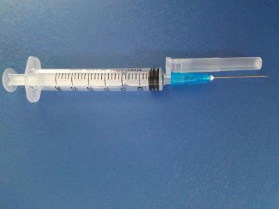 China Medical Grade PVC 3ml Disposable Syringe With Needle for sale