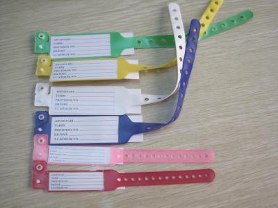 China OEM ODM Medical Disposable Supplies Kid Id Bracelet Identification Band Patient Id Band for sale