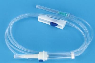 China PVC Sterile Disposable Infusion Set Medical Grade With 150cm Tube Length EO Sterilization for sale