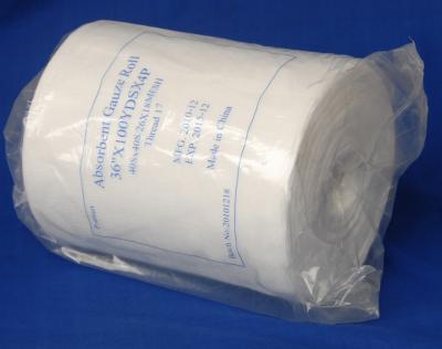 China Hohes Absorbierfähigkeit Soem-ODM steriler ankleidender riesiger Gauze Roll Softness For Hospital zu verkaufen