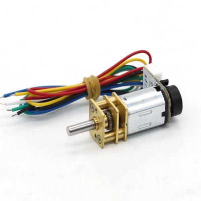 China JGA12-N20 Mini DC Gear Box Motor With Encoder High Torque 12V N20 DC Motor for sale