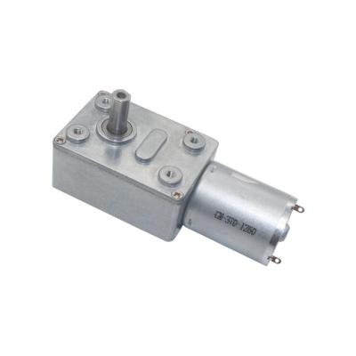 China Metal High Torque DC Worm Gear Motors 12 Volt 150 RPM ROSH Approved for sale