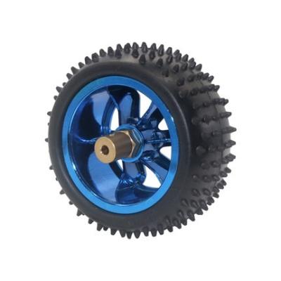 China Latón de goma de la rueda del juguete del coche del diámetro de Aslong 85m m para el motor micro en venta