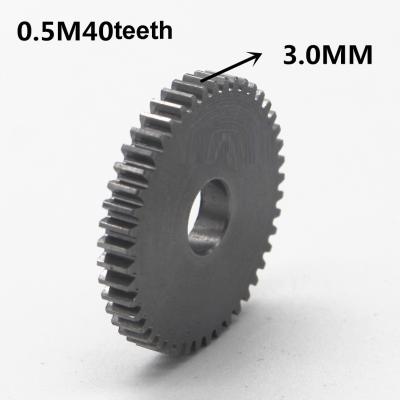 China 6mm 8mm DC Motor Accessories 0.5 Mode 40 Teeth 45 Small Metal Gears for sale