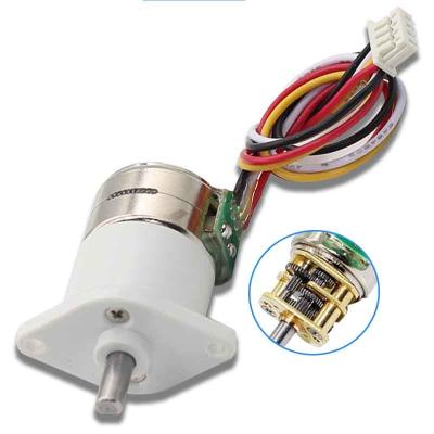 China GM12 15BY Worm DC Stepper Motors 2 Phase 4 Wires 18d Stepper Angle Speed for sale