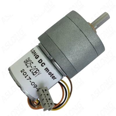 China GM25 20BY DC Stepper Motors Reducer 2 Phase 4 Wire 23 Degree 12V 4mm DIA for sale