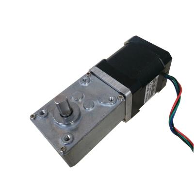 China Worm Gear Nema 17 Stepper Motor Reducer A58SW-42BY With Reduction Ratio for sale