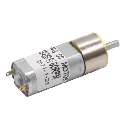 China 16mm Metal Electric Brushed Micro DC Gear Motors 12V 340RPM Low Speed for sale