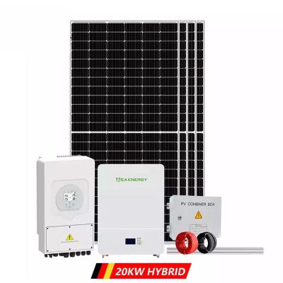 中国 格子太陽エネルギーを離れた10kw 20kwの家電池の貯蔵システム雑種 販売のため