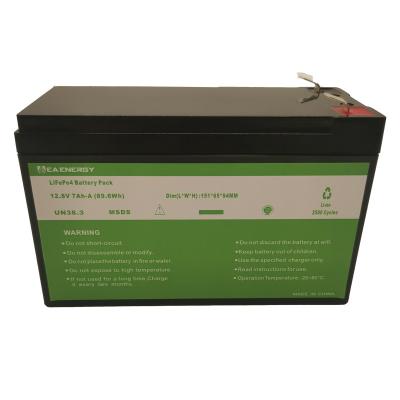 China 12.8V 7Ah 89.6Wh Deep Cycle Lithium Battery Software BMS Control for sale