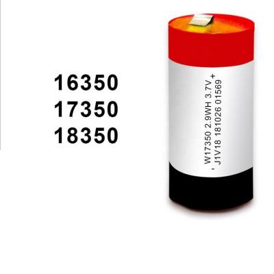 China 2.9Wh Cylindrical LiPo Battery 18350 17350 16350 For E Cigarette for sale