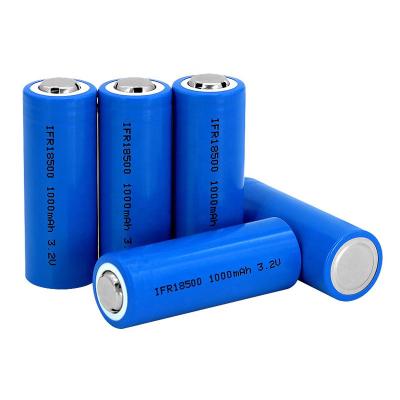 China 3.2v 1000mAh AA 18500 LFP Battery Cell 3.2Wh Lithium Iron Phosphate for sale