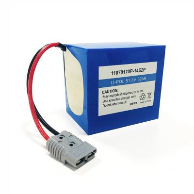 China 51.8V 32AH Lithium Ion Polymer Battery For Scooter Electric Ebike for sale