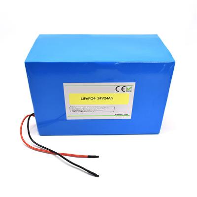 China 24Ah 24V LiFePO4 Battery Deep Cycle Rechargeable Lithium LFP Battery for sale
