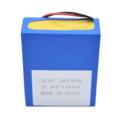 China 9.6V 10A 96Wh Lithium Lifepo4 Batteries Deep Cycle Pack With BMS for sale