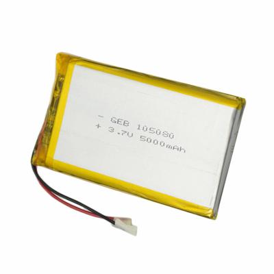 China 3.7V 5000mAh 105080 Lithium Polymer Cell Constant Current 1C for sale