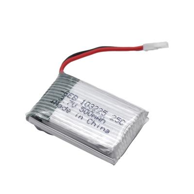 China 3.7V Rechargeable Lithium Polymer Battery 500mAh RC Plane Battery for sale