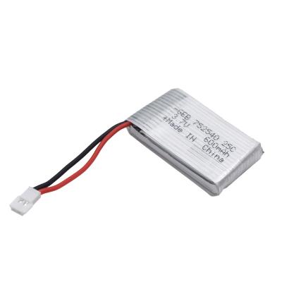 China 25C Lipo 3.7V Drone Battery 752540 600mAh With XH2.54 Connector for sale