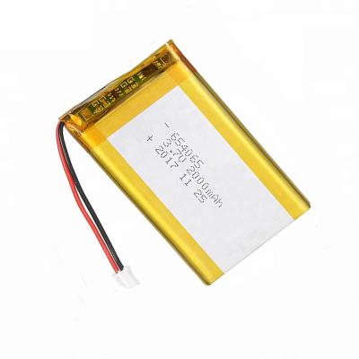 China Toy Cars Lithium Ion Polymer Battery Pack 654065 With Connector for sale