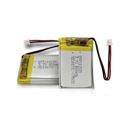 China 102535 3.7V 800mAh 3Wh Li Poly Battery With Protection Circuit for sale